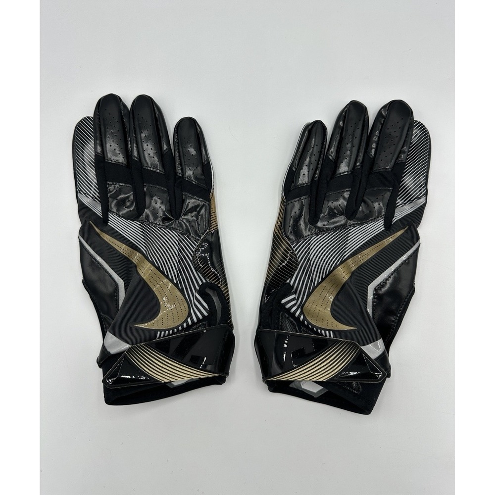 Nike Vapor Jet 4.0 Football Gloves XL Photoshoot Sample Black Gold Rare